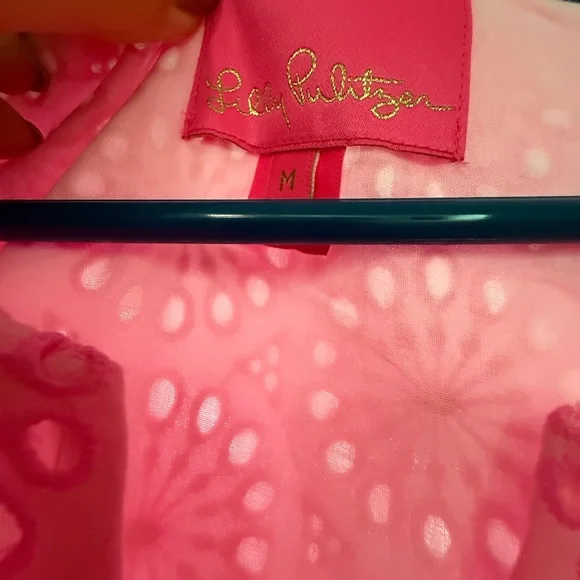 Lilly Pulitzer Pink Sleeveless Ruffled Tunic - Picture 2 of 2